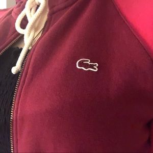 LACOSTE zip-up hoodie